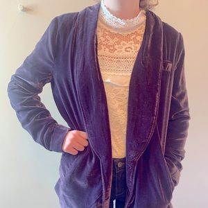 Perfectly Oversized Free People Velvet Blazer
